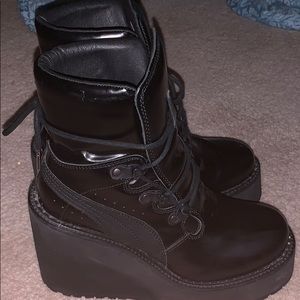 Rihanna wedge boot